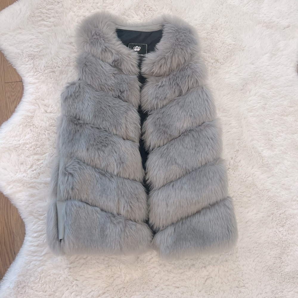 Faux fur vest